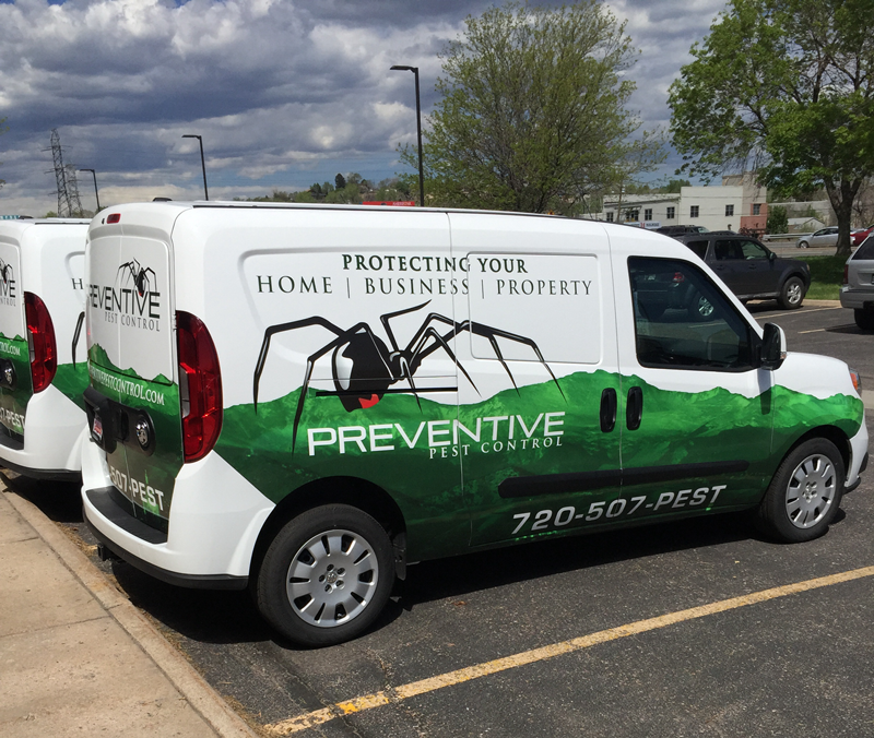 New Custom Van Wraps for Preventive Pest Control Denver!